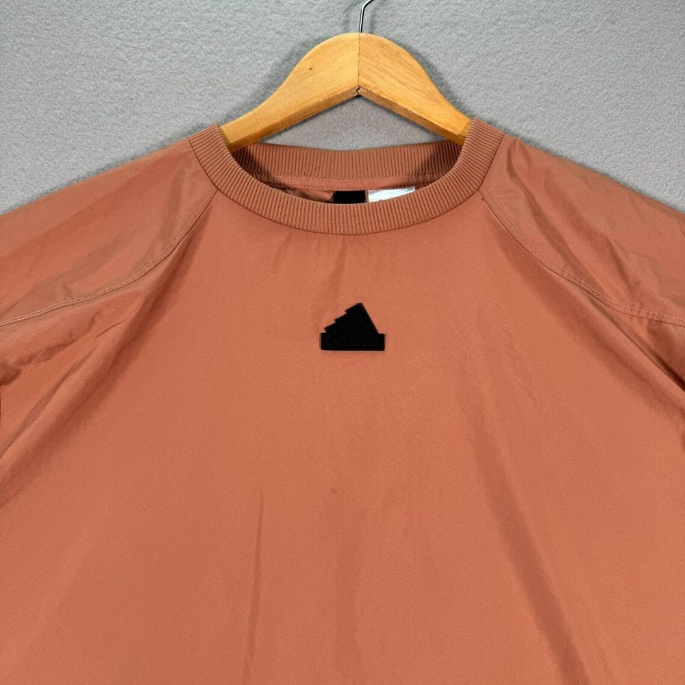 Adidas‎ Parley Top Womens Small Rose Gold Windbreaker Lightweight Active Swoosh - Picture 3 of 11